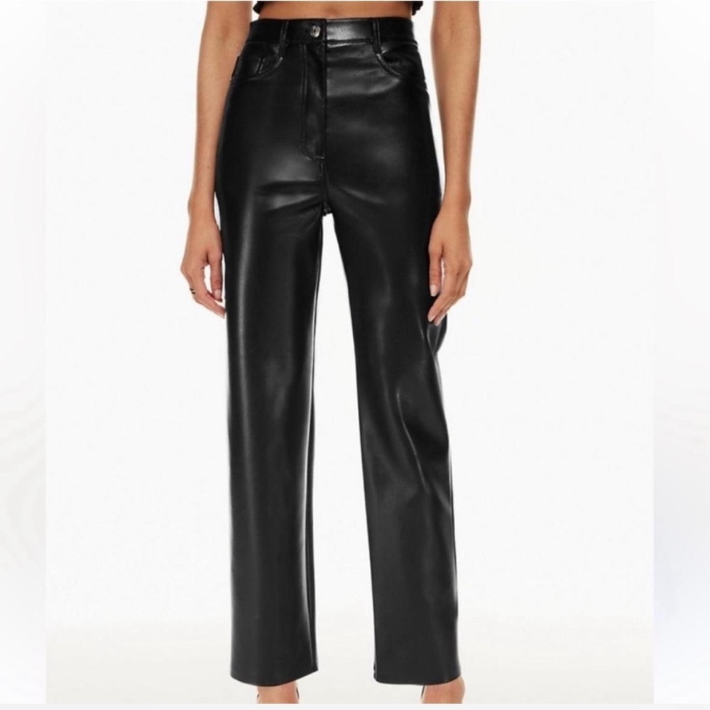 Aritzia Black Straight Leg Pants